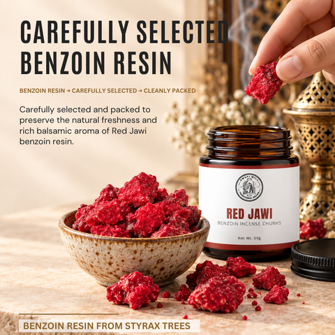 Red Jawi Incense | Jawi Ahmar Benzoin Resin Chunks