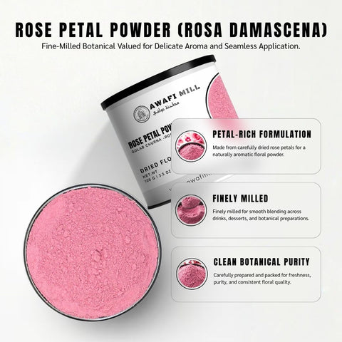 Rose Petal Powder (Gulab Churna) - Rosa Damascena