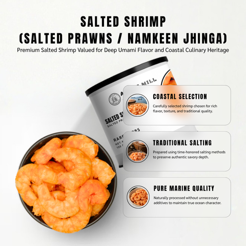 Salted Shrimp (Namkeen Jhinga) - Dried & Cured Prawns