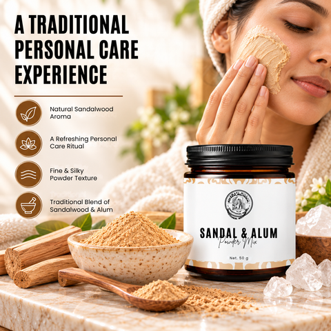 Sandalwood & Alum Powder | Fragrant Personal Care Powder
