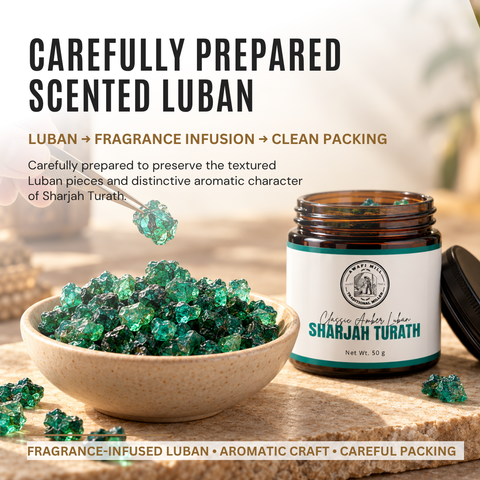 Sharjah Turath Scented Luban | Amber & Musk