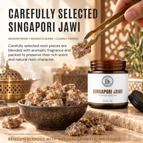 Singapori Jawi Incense | Singapore-Style Block Benzoin