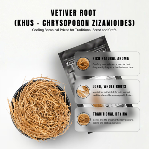 Vetiver Root (Khus / Usira) - Chrysopogon Zizanioides