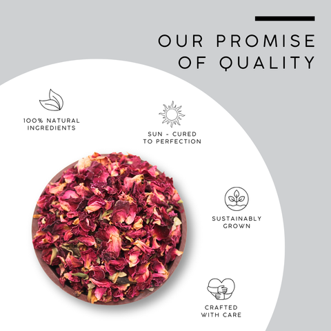 Red Rose Petals (Gulab ki Pankhudi) - Rosa Damascena