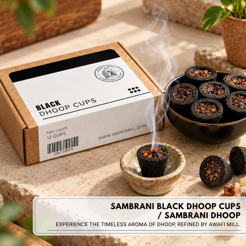 Black Sambrani Dhoop Cups | Ready-to-Burn Loban Incense