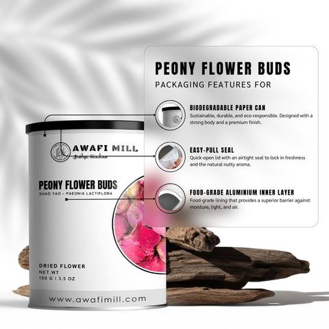 Peony Flower Buds (Shao Yao) - Paeonia Lactiflora