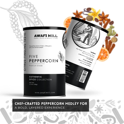 Five Peppercorn Mix | Black, White, Green, Pink & All spice