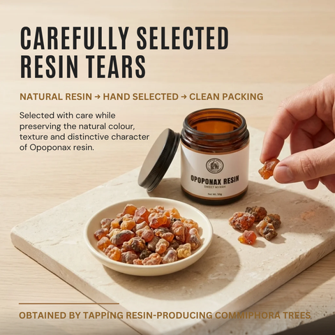 Opoponax Resin | Sweet Myrrh | Commiphora guidottii