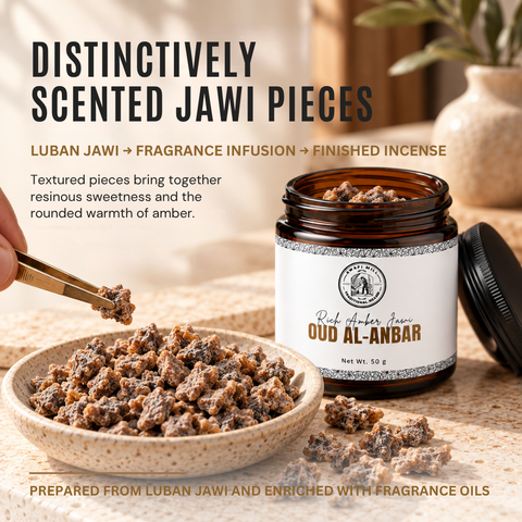 Oud Al-Anbar Scented Luban Jawi | Amber, Oud & Musk