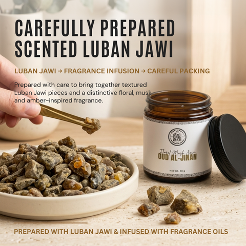 Oud Al-Jinan Scented Luban Jawi | Floral Musk & Amber