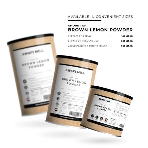 Brown Lemon Powder | Lemon Peel Powder