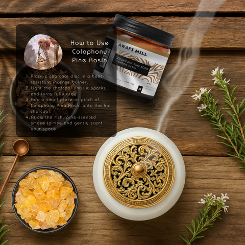 Colophony Pine Rosin bakhoor resin | Incense resin