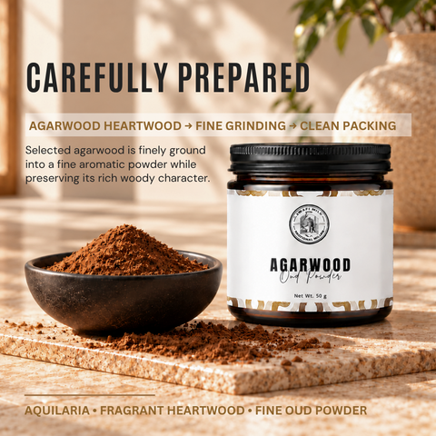 Agarwood Powder |  Ground Oud Wood Incense