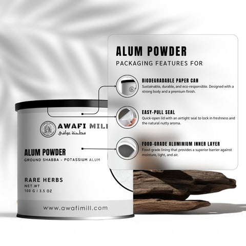 Alum Powder (Ground Shabba) - Potassium Alum