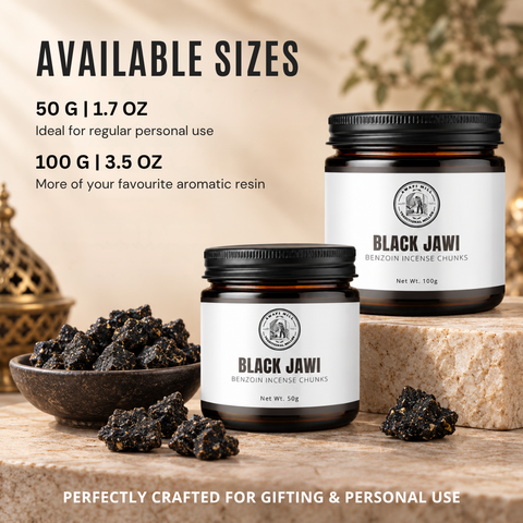 Black Jawi Incense | Jawi Aswad Benzoin Chunks
