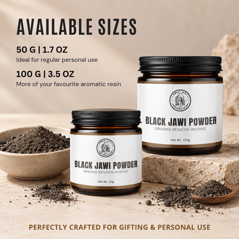 Black Jawi Powder | Jawi Aswad Benzoin Incense Powder