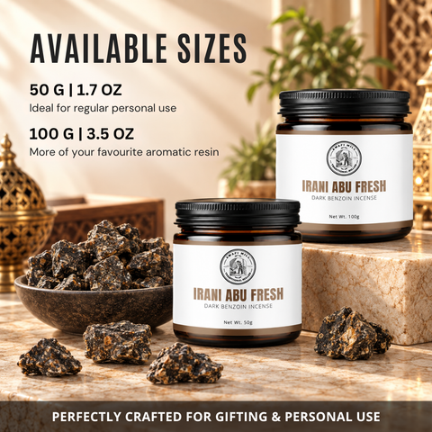 Irani Abu Fresh Jawi Incense | Dark Benzoin Chunks