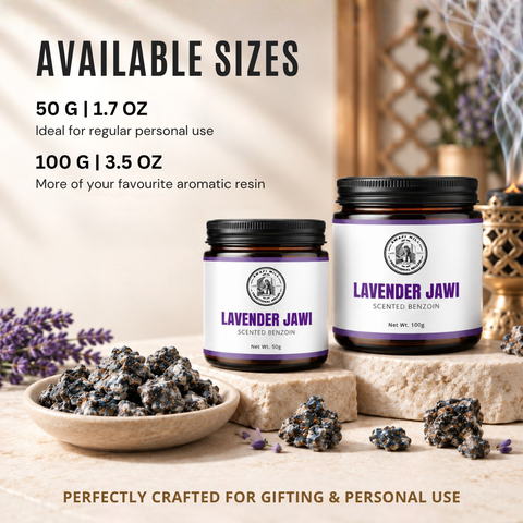 Lavender Jawi Benzoin Incense | Floral Scented Jawi Chunks