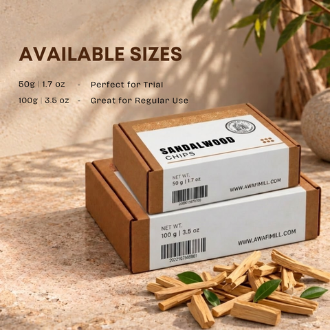 Sandalwood Chips | Chandan Wood | Santalum album