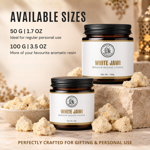 White Jawi Incense | Jawi Abyad Benzoin Resin Chunks