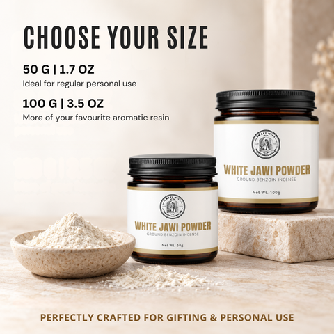 White Jawi Powder | Jawi Abyad Benzoin Incense