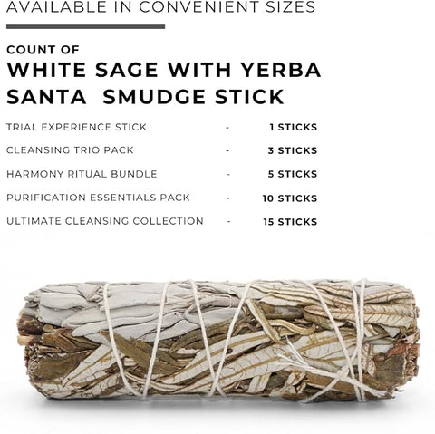 White Sage with Yerba Santa Smudge Stick
