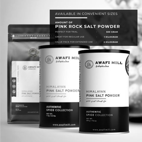 Himalayan Pink Salt Powder |  Fine Rock Salt