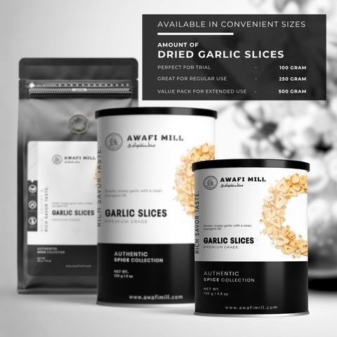 Dried Garlic Slices | Lahsun | Allium sativum