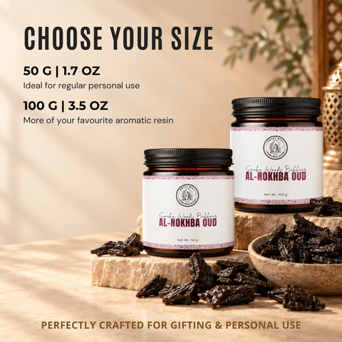 Al-Nokhba Oud | Smoky Woods & Clean Musk Bakhoor