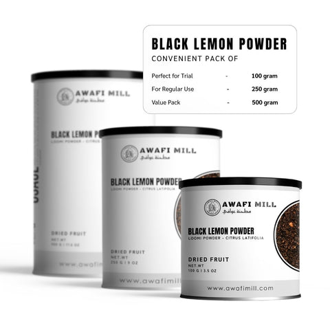 Black Lemon Powder (Loomi Powder) - Citrus Latifolia