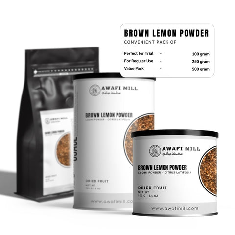 Brown Lemon Powder (Loomi Powder) - Citrus Latifolia