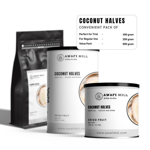 Coconut Halves (Nariyal) - Cocos Nucifera