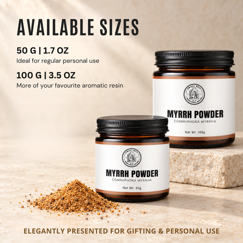Myrrh Resin Powder | Mur Makki | Commiphora myrrha