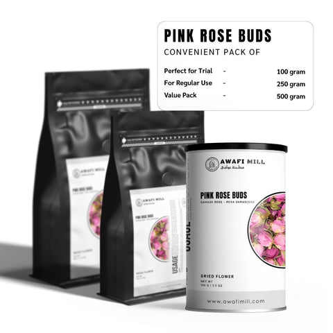 Pink Rose Buds (Damask Rose) - Rosa Damascena