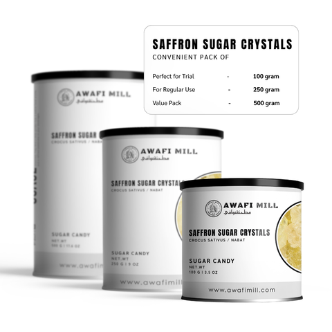 Saffron Rock Candy | Nabat Zaferani | Saffron Sugar Crystals