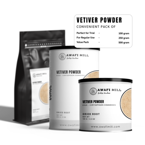 Vetiver Powder (Khus Powder) - Chrysopogon Zizanioides