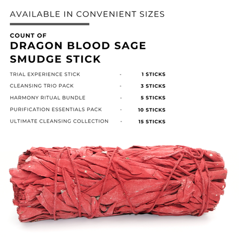Dragon Blood Sage Smudge Stick | Aromatic Sage Bundle