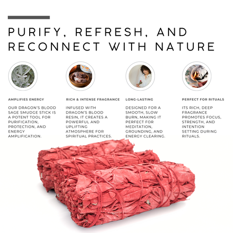 Dragon Blood Sage Smudge Stick