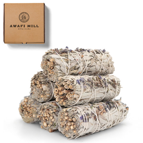 White Sage with Lavender Smudge Stick