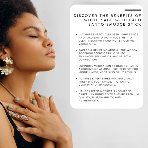 White Sage with Palo Santo Smudge Stick
