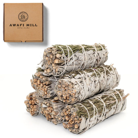 White Sage with Rosemary Smudge Stick | Botanical Bundle