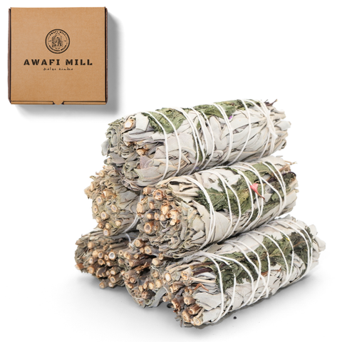White Sage with Spearmint Smudge Stick