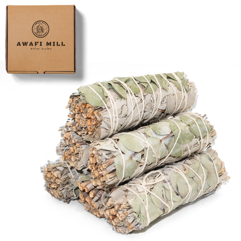 White Sage with Eucalyptus Smudge Stick