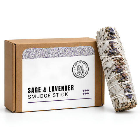 White Sage with Lavender Smudge Stick