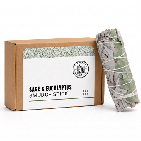 White Sage with Eucalyptus Smudge Stick | Botanical Bundle