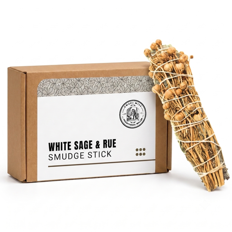 White Sage with Wild Rue Smudge Stick
