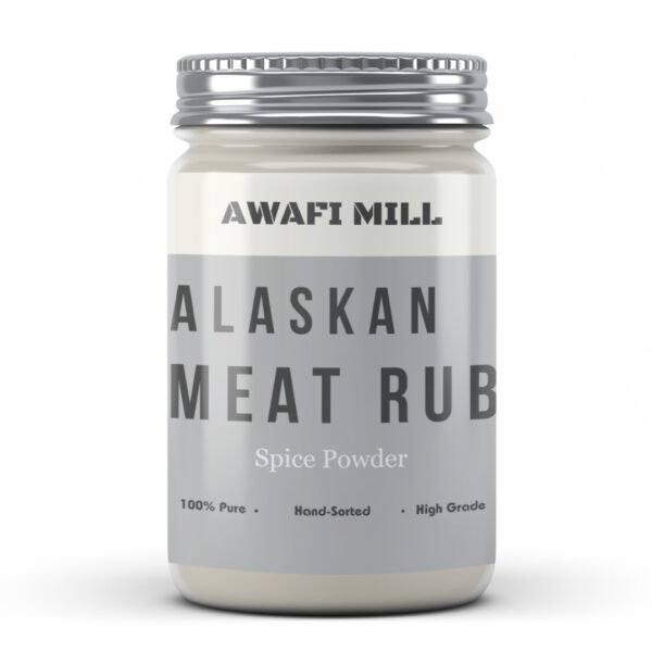 Awafi Mill Alaskan Meat Rub Blend Spice Powder Bottle