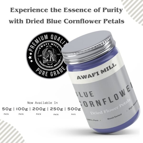 Awafi Mill Dried Blue Cornflower Petals Variation