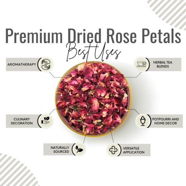 Awafi Mill Dried Rose Petals Flower Benefits