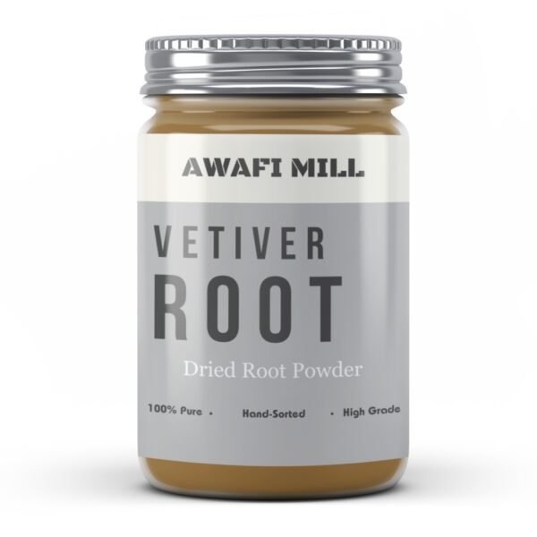 Awafi Mill Dried vetiver root powder Bottle
